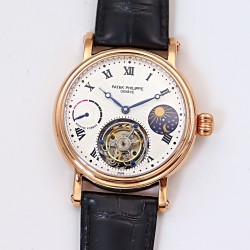 Patek Philippe - Complication Series MoonPhase 42mm RG/LE White/Rmn Dial Asia Tourbillon