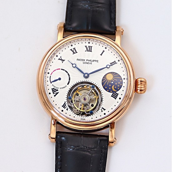 Patek Philippe - Complication Series MoonPhase 42mm RG/LE White/Rmn Dial Asia Tourbillon