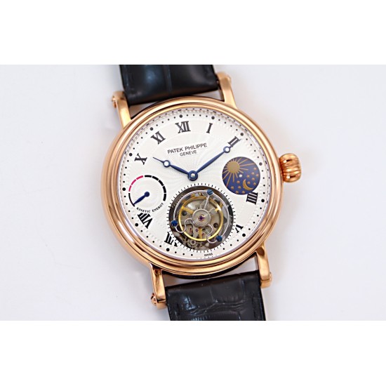 Patek Philippe - Complication Series MoonPhase 42mm RG/LE White/Rmn Dial Asia Tourbillon