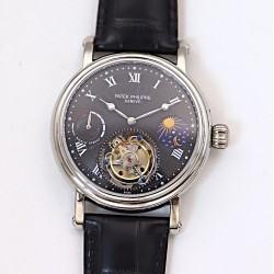 Patek Philippe - Complication Series MoonPhase 42mm SS/LE Black/Rmn Dial Asia Tourbillon