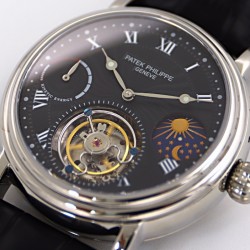 Patek Philippe - Complication Series MoonPhase 42mm SS/LE Black/Rmn Dial Asia Tourbillon