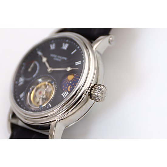 Patek Philippe - Complication Series MoonPhase 42mm SS/LE Black/Rmn Dial Asia Tourbillon