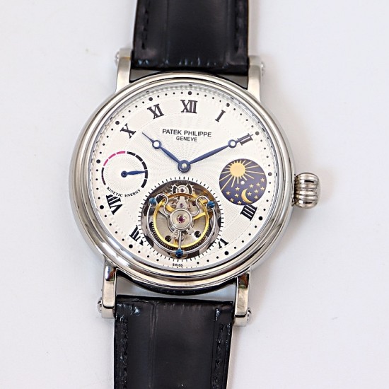 Patek Philippe - Complication Series MoonPhase 42mm SS/LE White/Rmn Dial Asia Tourbillon