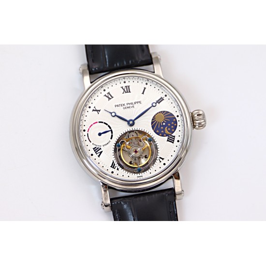 Patek Philippe - Complication Series MoonPhase 42mm SS/LE White/Rmn Dial Asia Tourbillon