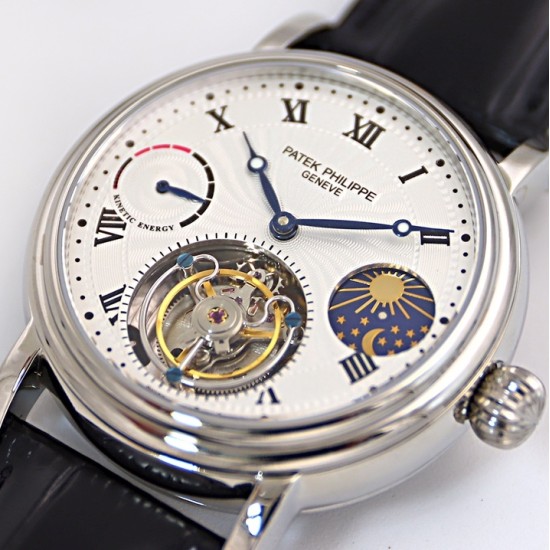 Patek Philippe - Complication Series MoonPhase 42mm SS/LE White/Rmn Dial Asia Tourbillon