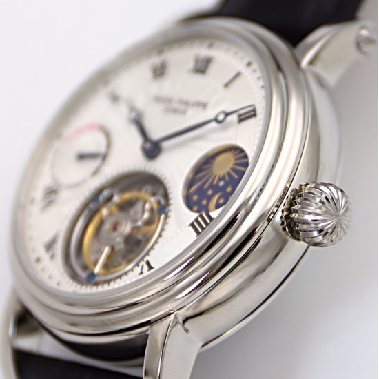 Patek Philippe - Complication Series MoonPhase 42mm SS/LE White/Rmn Dial Asia Tourbillon