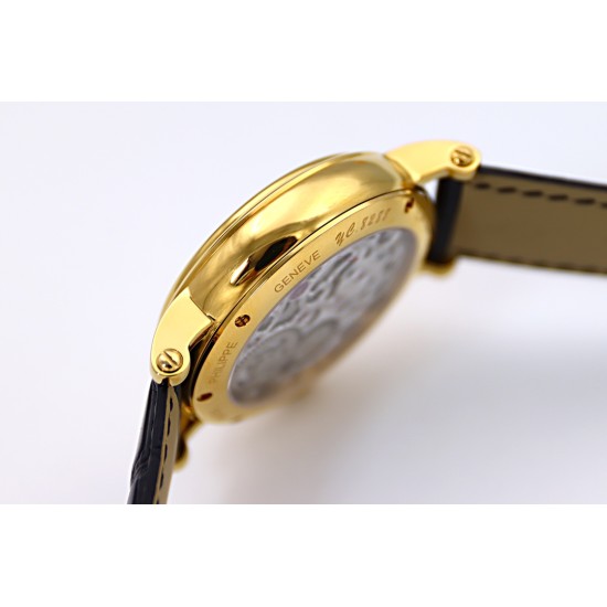 Patek Philippe - Complication Series MoonPhase 42mm YG/LE Black/Rmn Dial Asia Tourbillon