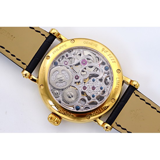 Patek Philippe - Complication Series MoonPhase 42mm YG/LE Black/Rmn Dial Asia Tourbillon