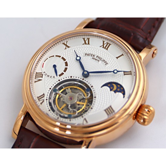 Patek Philippe - Complication Series MoonPhase 42mm RG/LE White/Rmn Dial Asia Tourbillon