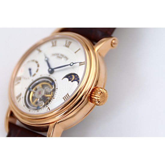 Patek Philippe - Complication Series MoonPhase 42mm RG/LE White/Rmn Dial Asia Tourbillon