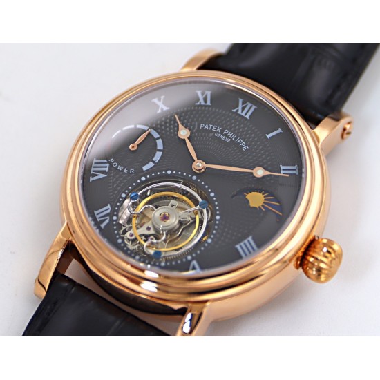 Patek Philippe - Complication Series MoonPhase 42mm RG/LE Black/Rmn Dial Asia Tourbillon