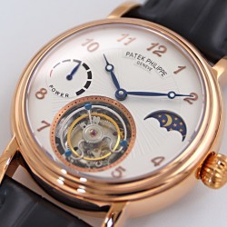 Patek Philippe - Complication Series MoonPhase 42mm RG/LE White/Num Dial Asia Tourbillon