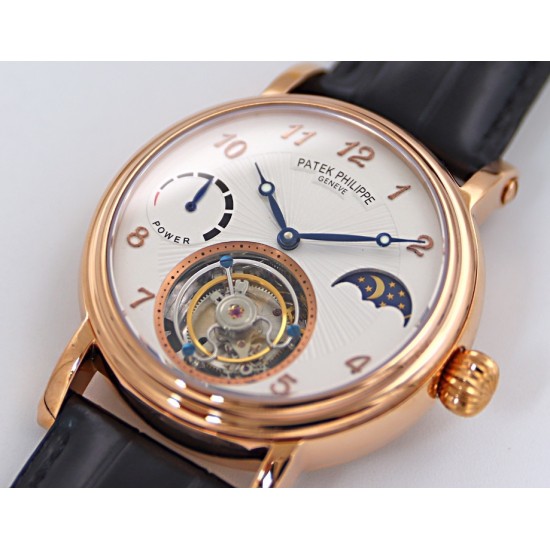 Patek Philippe - Complication Series MoonPhase 42mm RG/LE White/Num Dial Asia Tourbillon