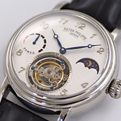 Patek Philippe - Complication Series MoonPhase 42mm SS/LE White/Num Dial Asia Tourbillon
