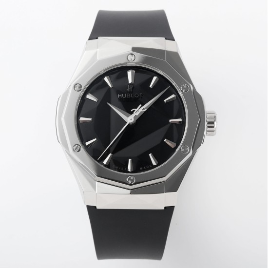 Hublot-Classic Fusion 40mm SS/RU Black/Stk APSF A2892