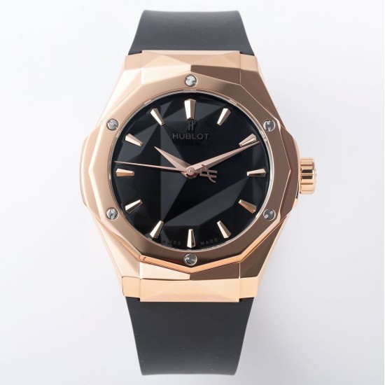 Hublot-Classic Fusion 40mm RG/RU Black/Stk APSF A2892