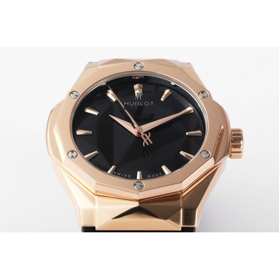 Hublot-Classic Fusion 40mm RG/RU Black/Stk APSF A2892