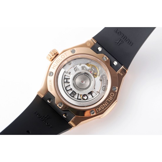 Hublot-Classic Fusion 40mm RG/RU Black/Stk APSF A2892