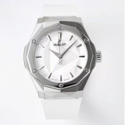 Hublot-Classic Fusion 40mm SS/RU White/Stk APSF A2892