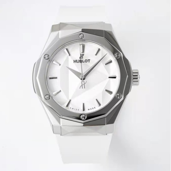 Hublot-Classic Fusion 40mm SS/RU White/Stk APSF A2892