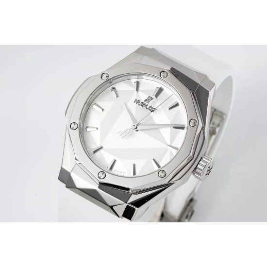 Hublot-Classic Fusion 40mm SS/RU White/Stk APSF A2892