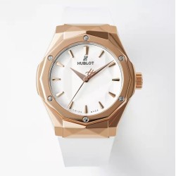Hublot-Classic Fusion 40mm RG/RU White/Stk APSF A2892