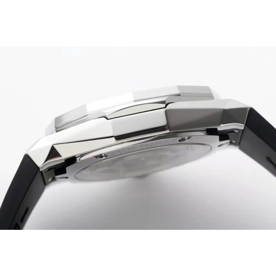 Hublot-Classic Fusion 40mm Diamonds SS/RU Black/Stk APSF A2892