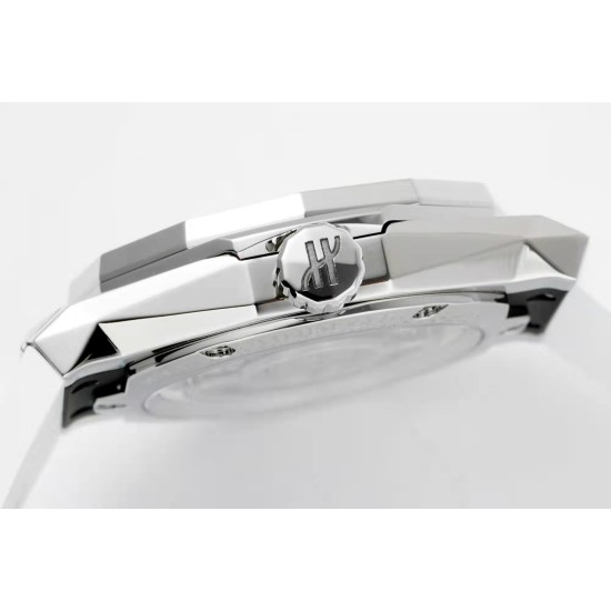 Hublot-Classic Fusion 40mm Diamonds SS/RU White/Stk APSF A2892