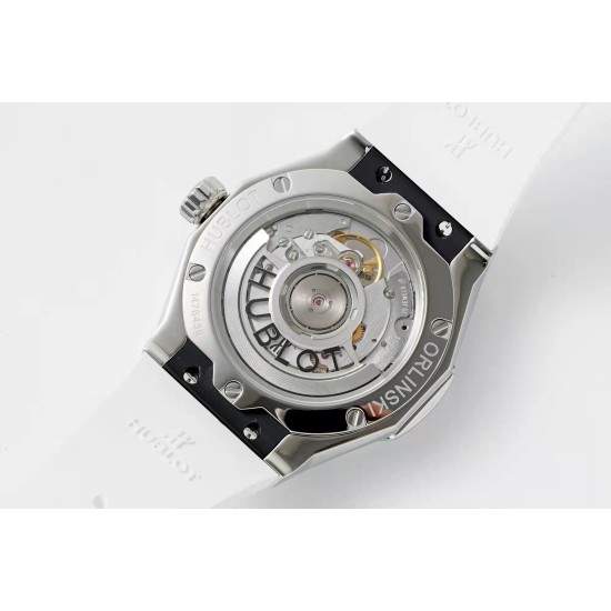 Hublot-Classic Fusion 40mm Diamonds SS/RU White/Stk APSF A2892