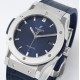 Hublot-Classic Fusion 42mm SS/LE Blue/Stk APSF A1110