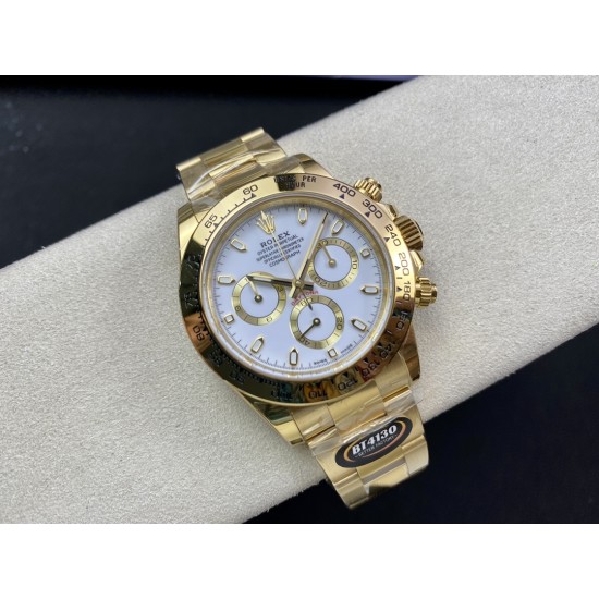 Rolex-Daytona 116508 40mm YG/YG White Dial 904L BTF SA4130
