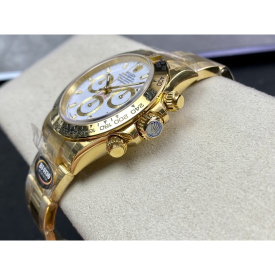 Rolex-Daytona 116508 40mm YG/YG White Dial 904L BTF SA4130