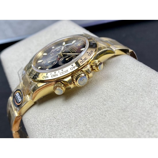 Rolex-Daytona 116508 40mm YG/YG Black Dial 904L BTF SA4130