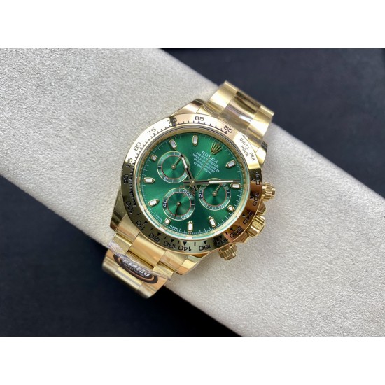 Rolex-Daytona 116508 40mm YG/YG Green Dial 904L BTF SA4130