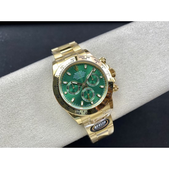 Rolex-Daytona 116508 40mm YG/YG Green Dial 904L BTF SA4130