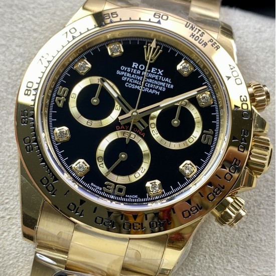 Rolex-Daytona 116508 40mm YG/YG Black/Dia 904L BTF SA4130
