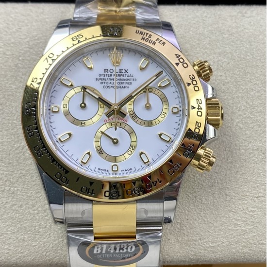 Rolex-Daytona 116503 40mm YG/YG White Stk Dial 904L BTF V2 SA4130