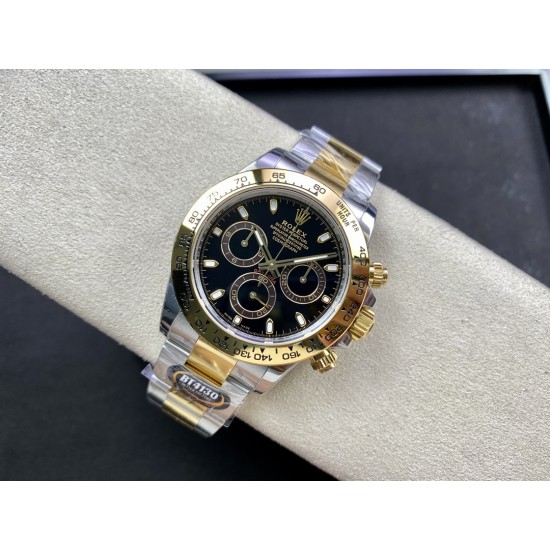 Rolex-Daytona 116503 40mm YG/YG Black Stk Dial 904L BTF V2 SA4130