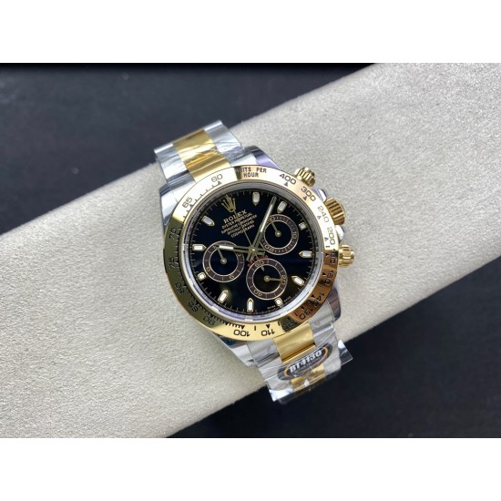 Rolex-Daytona 116503 40mm YG/YG Black Stk Dial 904L BTF V2 SA4130