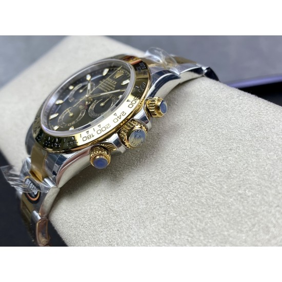 Rolex-Daytona 116503 40mm YG/YG Black Stk Dial 904L BTF V2 SA4130