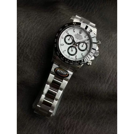 Rolex-Daytona 116500 40mm SS/SS White/Stk Dial 904L BTF V2 SA4130