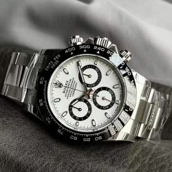 Rolex-Daytona 116500 40mm SS/SS White/Stk Dial 904L BTF V2 SA4130