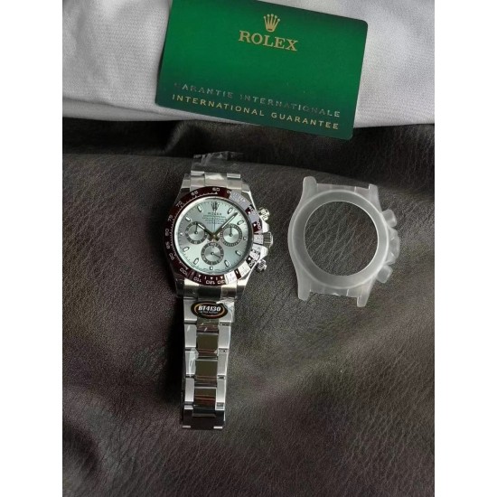 Rolex-Daytona 116500 40mm SS/SS Ice Blue/Stk Dial 904L BTF V2 SA4130