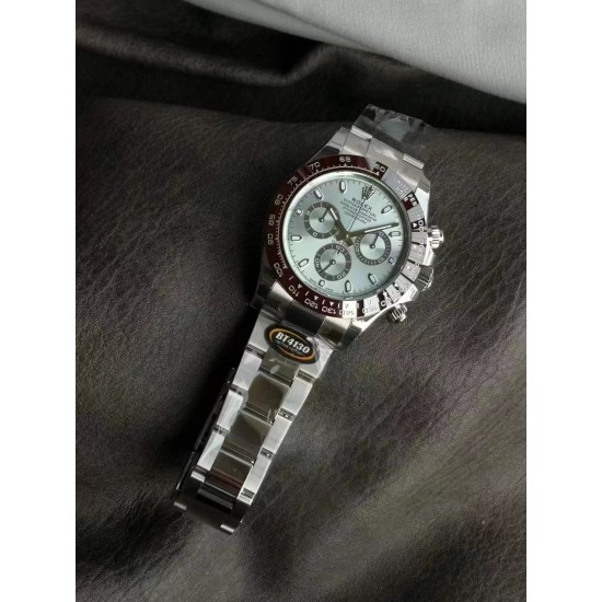 Rolex-Daytona 116500 40mm SS/SS Ice Blue/Stk Dial 904L BTF V2 SA4130