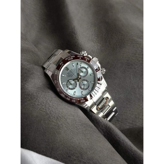 Rolex-Daytona 116500 40mm SS/SS Ice Blue/Stk Dial 904L BTF V2 SA4130