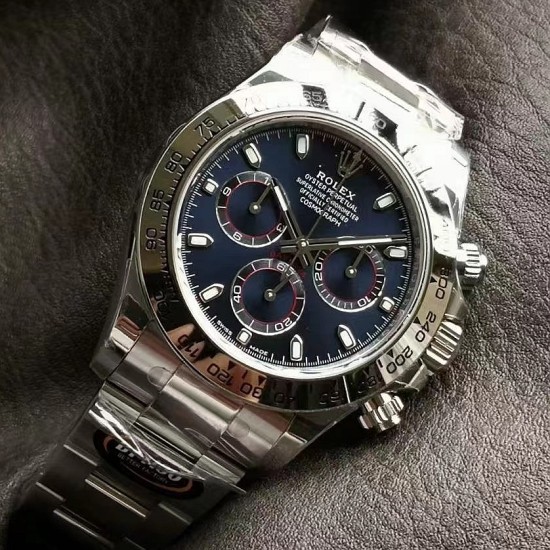 Rolex-Daytona 116509 40mm SS/SS Blue/Stk Dial 904L BTF V2 SA4130
