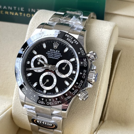 Rolex-Daytona 126500LN 40mm SS/SS Black Dial BTF DD4131 Super Clone