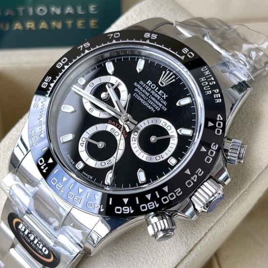 Rolex-Daytona 126500LN 40mm SS/SS Black Dial BTF DD4131 Super Clone