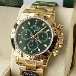 Rolex-Daytona 116508 40mm YG/YG Green/Stk Dial 904L BTF SA4130