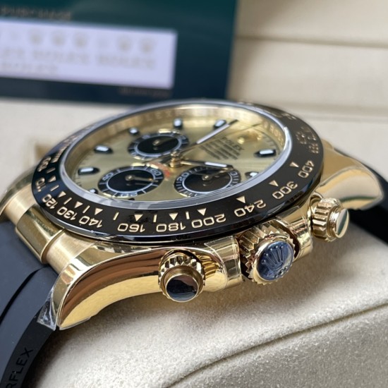 Rolex-Daytona 116518 40mm YG/RU Gold Dial 904L BTF V2 SA4130